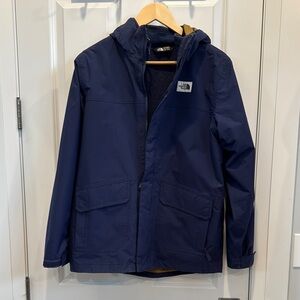 The North Face 3 in 1 Navy Hooded Jacket boys XL